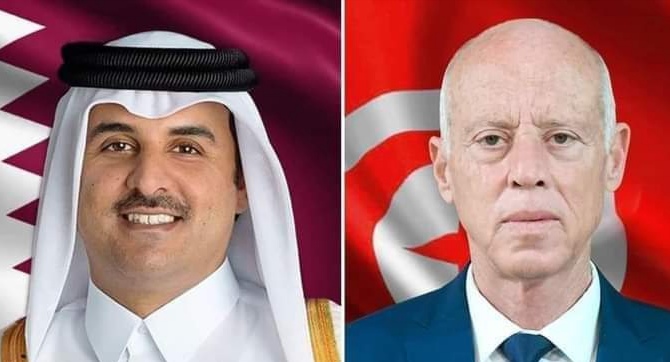 مكالمة هاتفية بين سعيد وأمير قطر